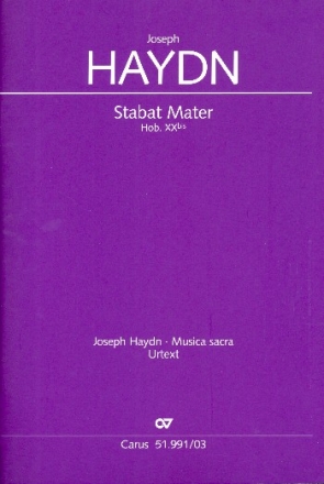 Stabat Mater fr Soli, gem Chor, 2 Oboen, Streicher und Bc Klavierauszug