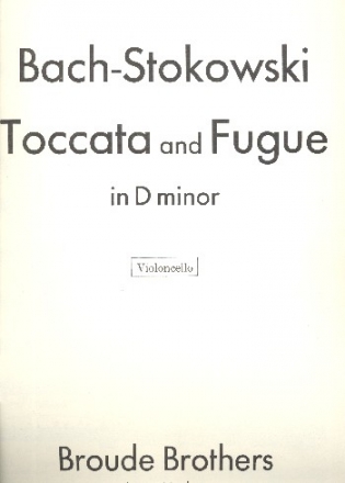 Toccata and Fugue d minor BWV565 for orchestra violoncello