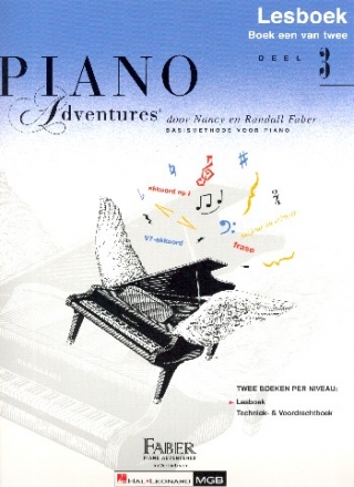 Piano Adventures vol.3 lesboek (nl)