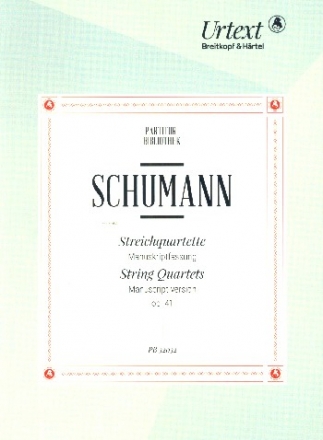 Streichquartette op.41 (Manuskriptfassung)  Studienpartitur