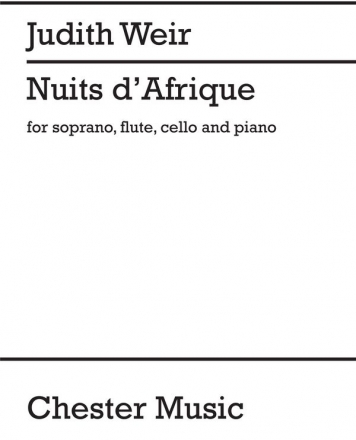 Nuits d'Afrique for soprano, flute, cello and piano score