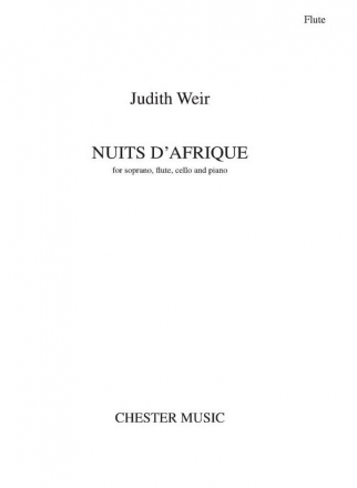 Nuits d'Afrique for soprano, flute, cello and piano flute and cello part