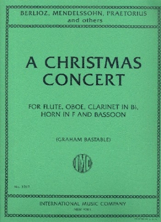 A Christmas Concert for flute, oboe, clarinet, horn and bassoon score and parts