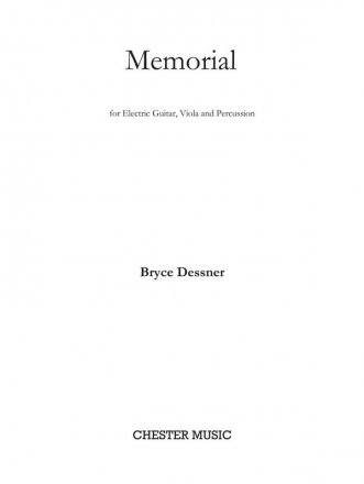 CH83699 Memorial for guitar, viola and percussion score and parts