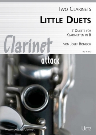 Little Duets 7 kleine Duette fr 2 Klarinetten in B Partitur