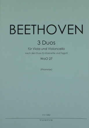 3 Duos WoO27 fr Viola und Violoncello 2 Spielpartituren