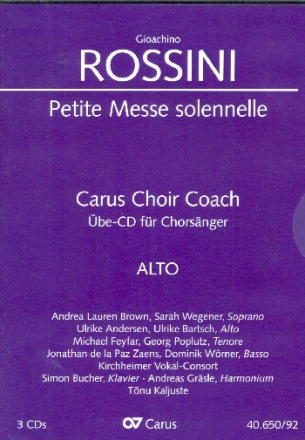 Petite messe solennelle - Chorstimme Alt  3 Playalong-CD's