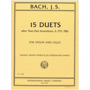 IMC3768  15 Duets for violin and cello score and part