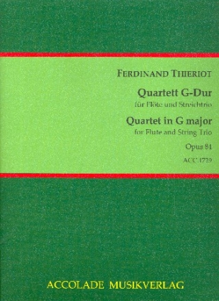 Quartett G-Dur op.84 fr Flte, Violine, Viola und Violoncello Partitur und Stimmen