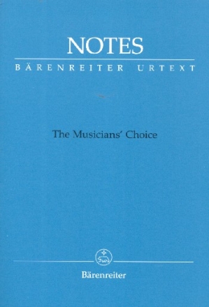 Notizbuch Notes - The Musician's Choice Umschlag Bach-blau (Mindestabnahme 10 Stk)