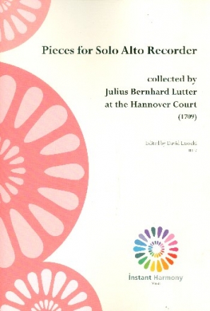 Pieces collected by Julius Bernhard Lutter at the Hannover Court for alto recorder