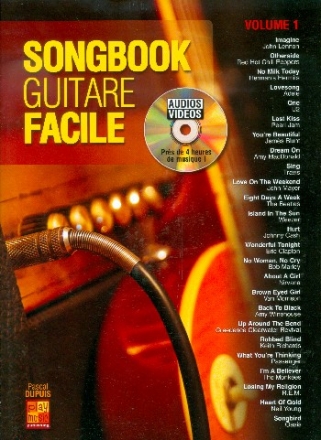 Songbook guitare facile vol.1 (CD +DVD) pour guitare/tabulature