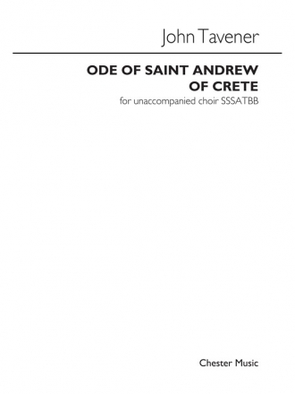 CH85734 Ode of Saint Andrew of Crete for mixed chorus