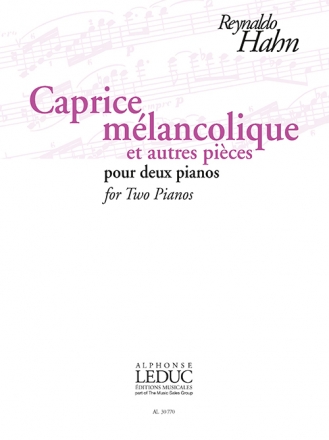 Caprice mlancolique et autres pices pour 2 pianos 4 mains