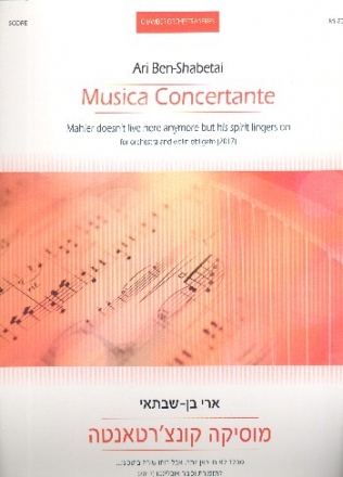 Musica concertante for violin and orchestra score