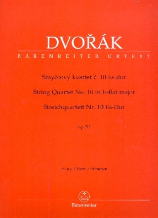 Quartett Es-Dur Nr.10 op.51 fr Streichquartett Stimmen