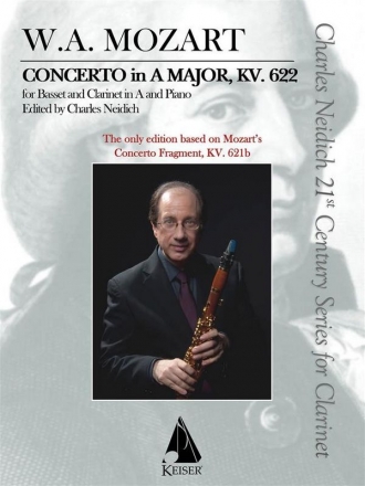 Concerto for Clarinet and Orchestra KV622 for clarinet and piano