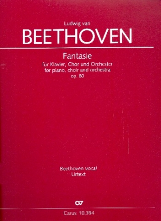 Fantasie op.80 fr Klavier, Soli, gem Chor und Orchester Partitur (dt/en)