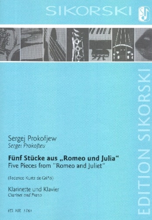 5 Stcke aus 'Romeo und Julia' fr Klarinette und Klavier