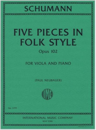 5 Pieces in Folk Style op.102 for viola and piano