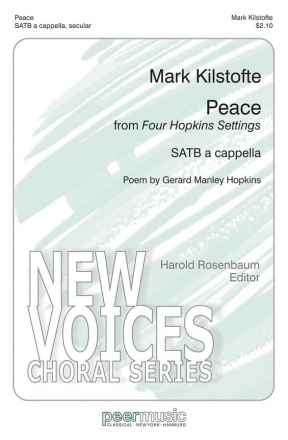 Peace for mixed chorus a cappella score