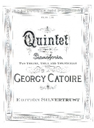 Quintet op.28 for 2 violins, viola, cello and piano parts