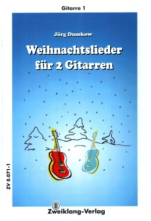 Weihnachtslieder  fr 2 Gitarren/Tabulatur Stimmen (2Hefte)