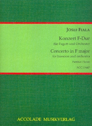 Konzert F-Dur fr Fagott und Orchester Partitur