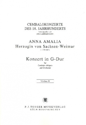 Konzert G-Dur fr Cembalo und Orchester Violine 2