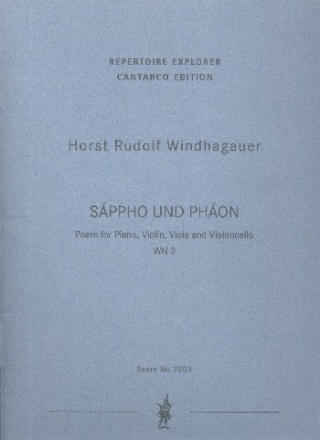 Sppho und Phon WN2 fr Violine, Viola, Violoncello und Klavier Partitur und Streicherstimmen