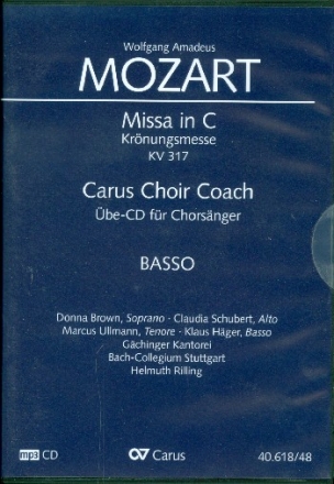 Messe C-Dur KV317 - Chorstimme Bass  Playalong-CD