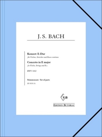 Konzert E-Dur BWV1042 fr Violine, Streicher und Bc Stimmensatz