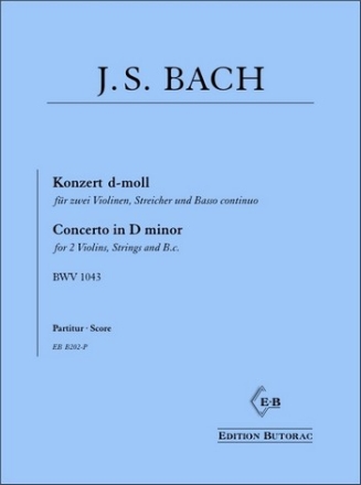 Konzert d-Moll BWV1043 fr 2 Violinen, Streicher und Bc Partitur