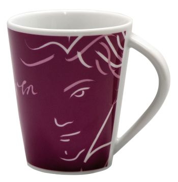 Tasse Beethoven 10 x 8,2 cm in Beethoven-aubergine