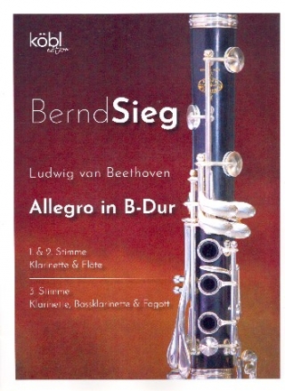 Allegro B-Dur fr 3 Holzblser (Ensemble) Partitur und Stimmen