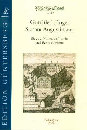 Sonata Augustiana for 2 violas da gamba and Bc score and parts (Bc not realised)