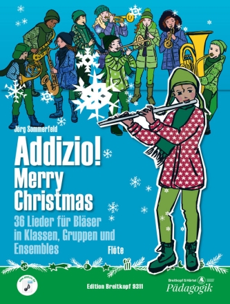 Addizio Merry Christmas fr Blserklasse (Blasorchester) Flte