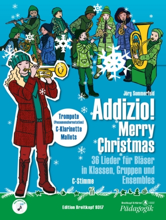 Addizio Merry Christmas fr Blserklasse (Blasorchester) C-Stimme (Trompete/Klarinette/Mallets)