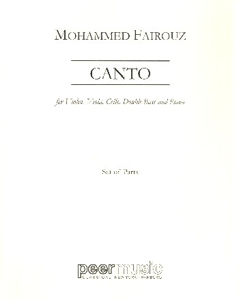 Canto for violin, viola, cello, double bass and piano parts