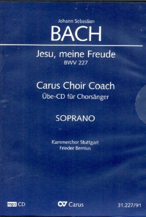 Jesu meine Freude BWV227 - Chorstimme Sopran  Playalong-CD