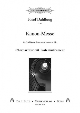 Kanon-Messe fr gem Chor und Tasteninstrument Partitur