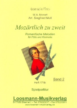 Mozrtlich zu zweit Band 2 fr Flte und Klarinette Spielpartitur