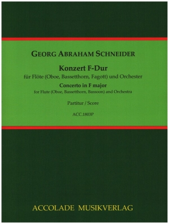 Konzert F-Dur op.83, 85, 87, 90 fr Flte (Oboe, Bassetthorn, Fagott) und Orchester Partitur