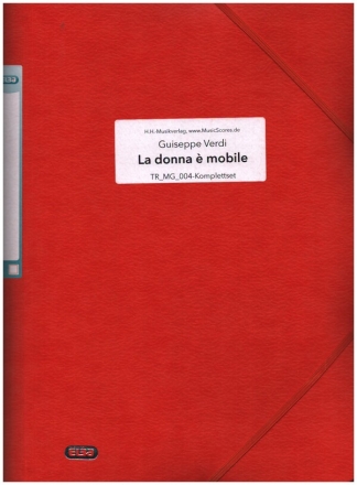 La donna  mobile fr Blasorchester und Gesang Partitur und Stimmen (Komplettset)