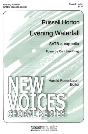 Evening Waterfall for mixed chorus (SATB) a cappella score