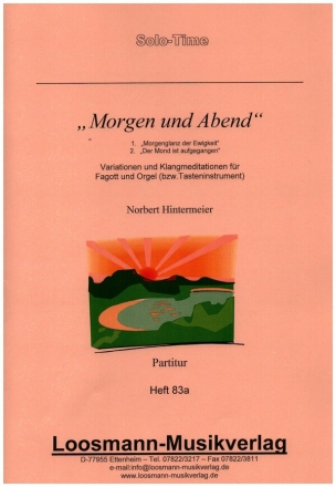 Morgen und Abend fr Fagott und Orgel (Tasteninstrument)