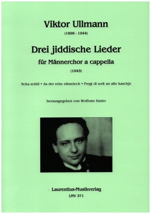 3 jiddische Lieder fr Mnnerchor a cappella Partitur