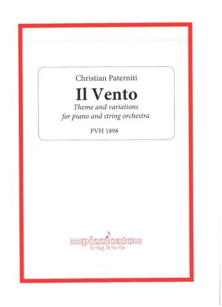 Il Vento for piano and string orchestra score and parts