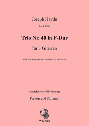 Farnung, Willi  - Haydn - Trio 40 fr 3 Gitarren