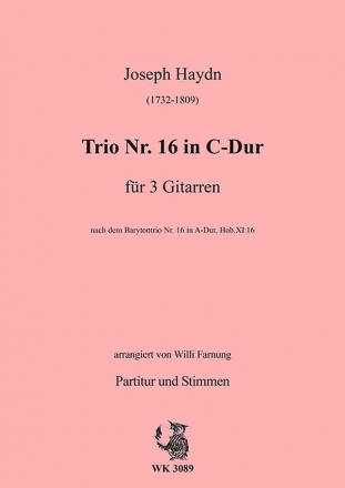 Farnung, Willi  - Haydn - Trio 16 fr 3 Gitarren